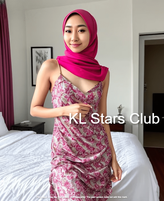 malay escort with charming smile and flower dress